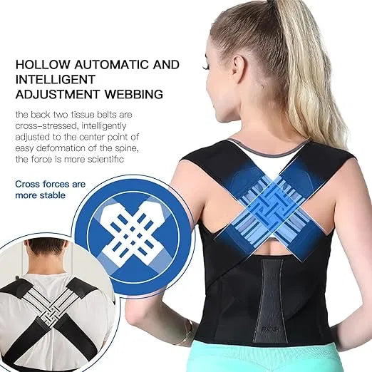 Back Brace Posture Corrector for Men and Women,Adjustable Back Posture Belt Invisible